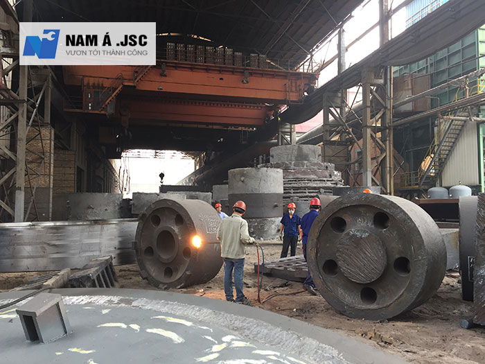 Xưởng gia công con lăn lò quay, lò nung