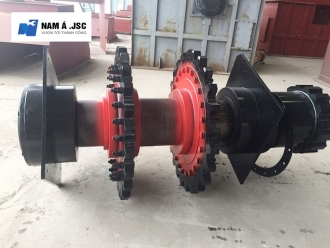 Bánh răng gầu nâng - Xích gầu xiên